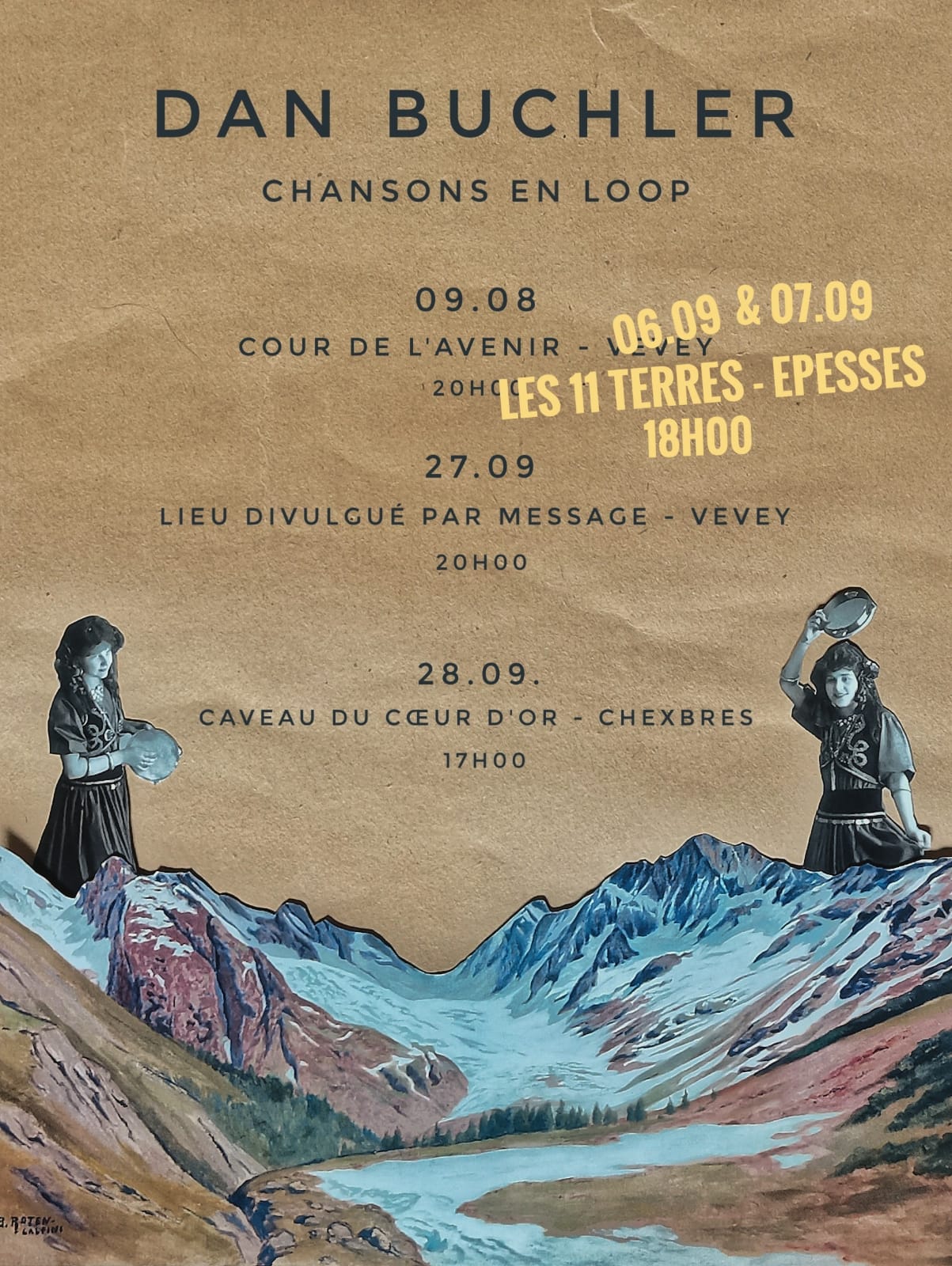 CONCERTS SAMEDI 6-7 SEPTEMBRE 18h- DAN BUCHLER (chanson expérimentale) – PMY TRIO (jazz)